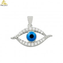 Gümüş Nazar Boncuğu Kolye Ucu